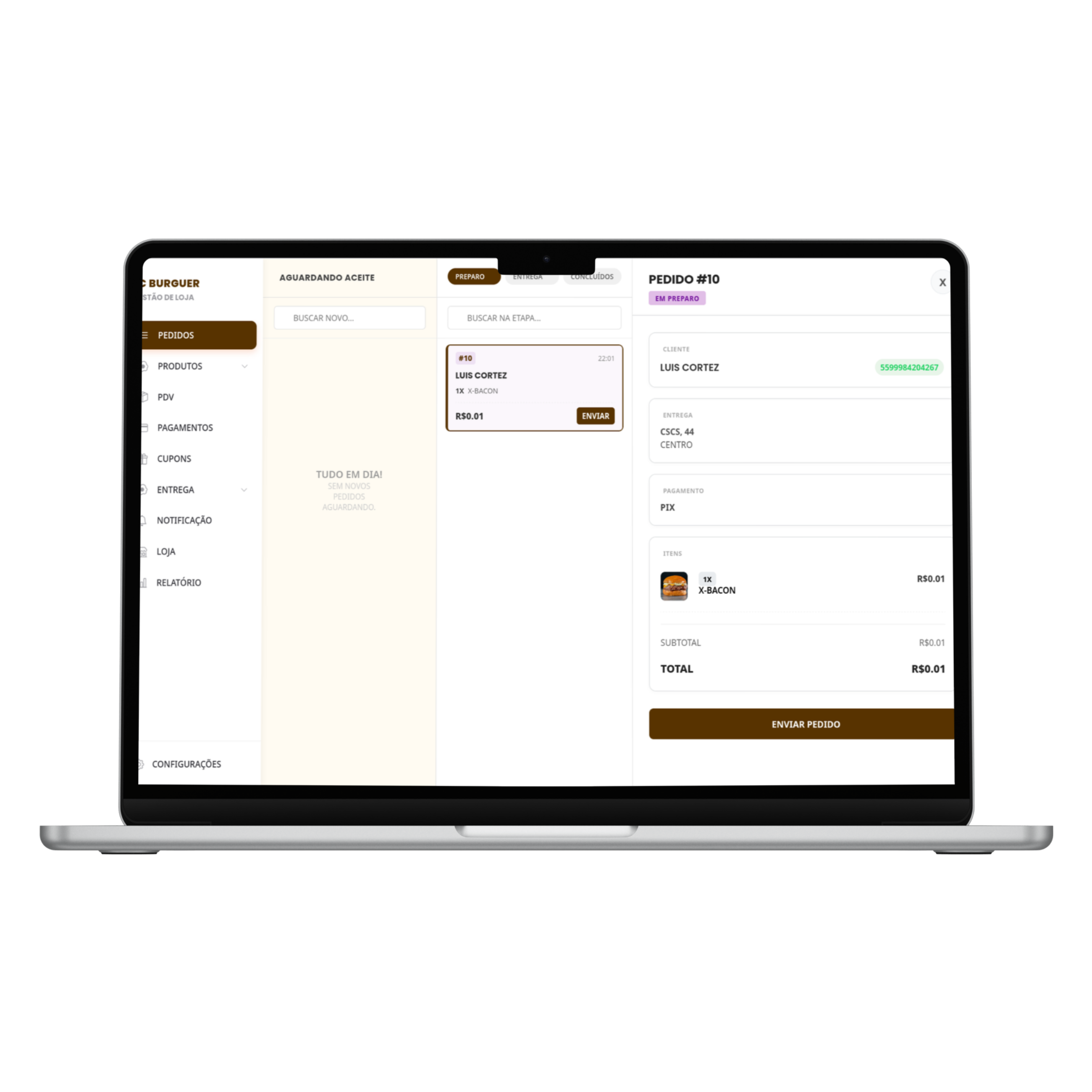 Imagem de Gerenciamento de pedidos