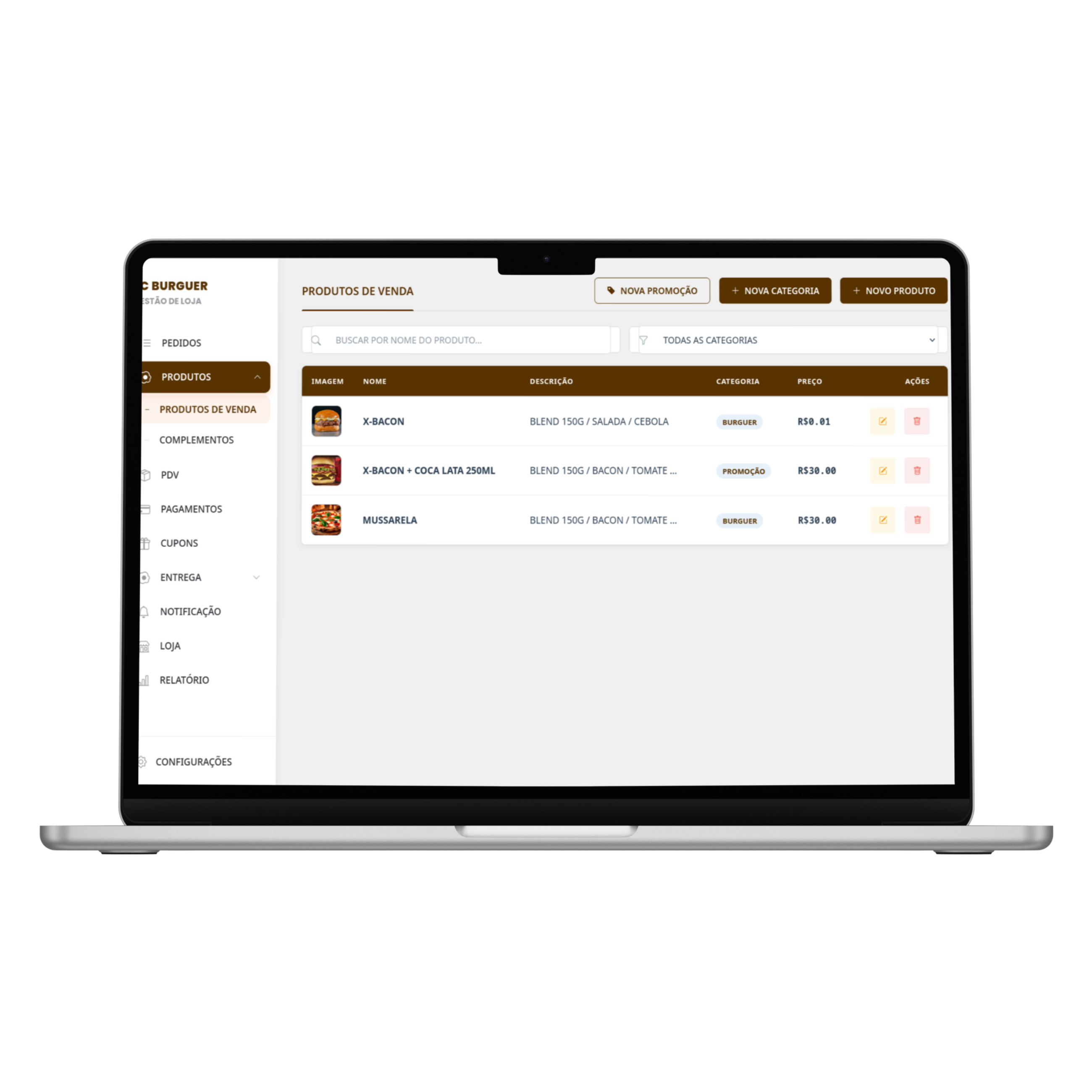 Imagem de Gerenciamento de produtos